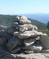 Cumbre Cairn en el Monte San Gwinear a 1509 metros de altitud