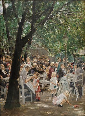 "גן בירה במינכן" הוא ציור שמן מעשה ידי מקס ליברמן, הציור מציג "גן בירה" עמוס מבקרים במינכן. בחזית הציור ילדים משחקים.
