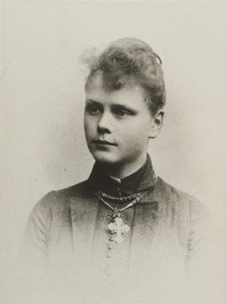 Eva Mannerheim-Sparre 1890-luvulla.