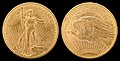 Saint-Gaudens double eagle, with motto