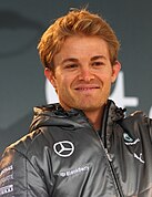 a photo of Nico Rosberg wearing a hat