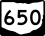 State Route 650 marker