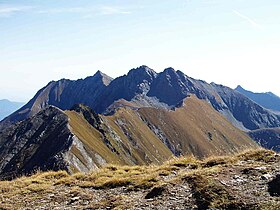 Vue du mont Orsiera depuis le mont Pelvo.