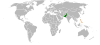 Location map for Pakistan and the Philippines.