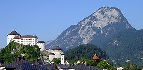 Vue depuis la :forteresse de Kufstein (de).