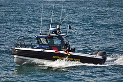 An ABF harbour patrol vessel, Pilbara Coast, Fremantle, 2020
