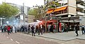 Rotterdam, pub (café Barclay) at the Karel Doormanstraat - Feyenoord scores 1-0 in the final match