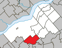 Location within Bécancour RCM.