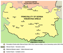The Principality of Serbia in 1833