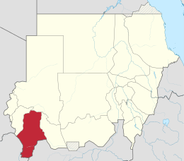 Darfur Meridionale – Localizzazione