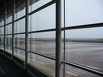 Saint-Pierre airfield from the terminal; May 14, 2008