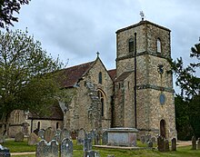 St. Mary's , Church of England parish church, at Storrington, West Sussex, England. The oldest parts of it date from C11, with alterations in C13, additions in C15 and rebuilding and extension in C19.