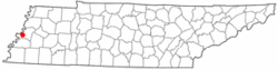 Location of Fulton in Tennessee