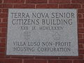 Placa da Terra Nova Senior Citizens Building