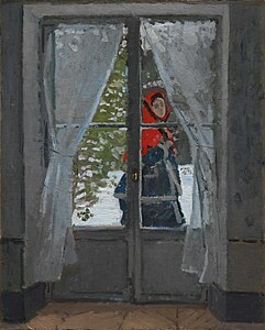 The Red Cape, by Claude Monet