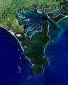 NASA-World-Wind-Satellitenaufnahme des Wilsons Promontory