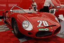The Ferrari 246 SP driven by Ginther/Von Trips, which retired after running out of fuel.