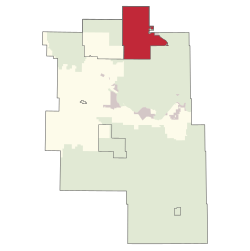 Location within Big Lakes County