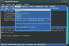 Скриншот программы Aptitude
