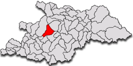 Location in Maramureș County