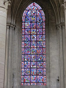 Window of Saint-Julien l'Hospitalier, Bay 23, disambulatory (13th century)