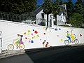 Décoration de Capvern les Bains pour le passage du Tour de France le 27 juillet 2018 lors de la 19e étape[43]