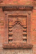 Terracotta arabesque of Khania Dighi Mosque in Nawabganj district of Bangladesh (15th century, Bengal Sultanate period)