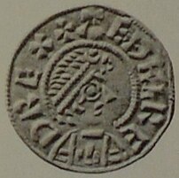 Coin of Æthelred I, King of Wessex obverse