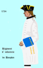 Régiment du Dauphin de 1734 à 1757.