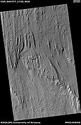 Wide view of yardangs in Lucus Planum, as seen by HiRISE under HiWish program