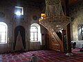 Emirdağ Çarşı Camii'nden ardıç direk ve ahşap işlemeli minber