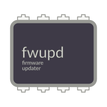 Logo of fwupd with firmware updater subheading