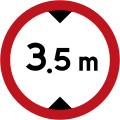 Maximum height limit