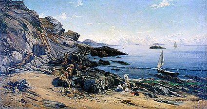 Vista da Ponta de Icaraí (1884) Coleção Sergio Sahione Fadel