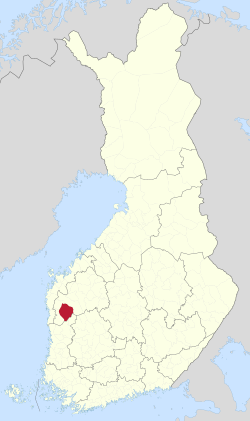 Location of Kauhajoki in Finland