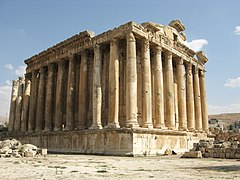 Le temple de Bacchus de Baalbek.