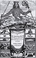 Frontispiece of Thomas Hobbes' Leviathan (1651)