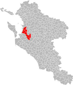 Localisation de Communauté de communes du Sud Charente