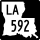 Louisiana Highway 592 marker