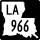 Louisiana Highway 966 marker