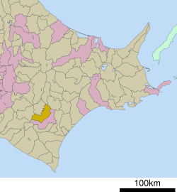 Location of Memuro in Hokkaido (Tokachi Subprefecture)