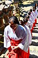 Shrine maidens in Kasuga-taisha