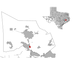 Location of Oak Ridge North, Texas