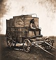 Image 21Roger Fenton's Photographic Van, 1855, formerly a wine merchant's wagon; his assistant is pictured at the front. (from Photojournalism)
