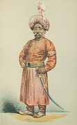 ベンガルのマンスール・アリ・カーン (Mansur Ali Khan of Bengal - アルフレッド・トンプソン（「Atn」）作、1870年4月16日号