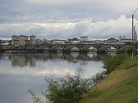 Rio Jaguarão, Blick auf die Stadt Río Branco