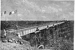 Alte Eisenbahnbrücke bei Chabelley 1898