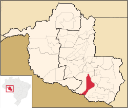 Location in Rondônia state