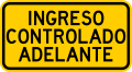 P-3-5 Access-controlled roundabout ahead