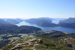 View of the village and municipality of Sand